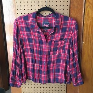 Superdry Lightweight Cropped Flannel